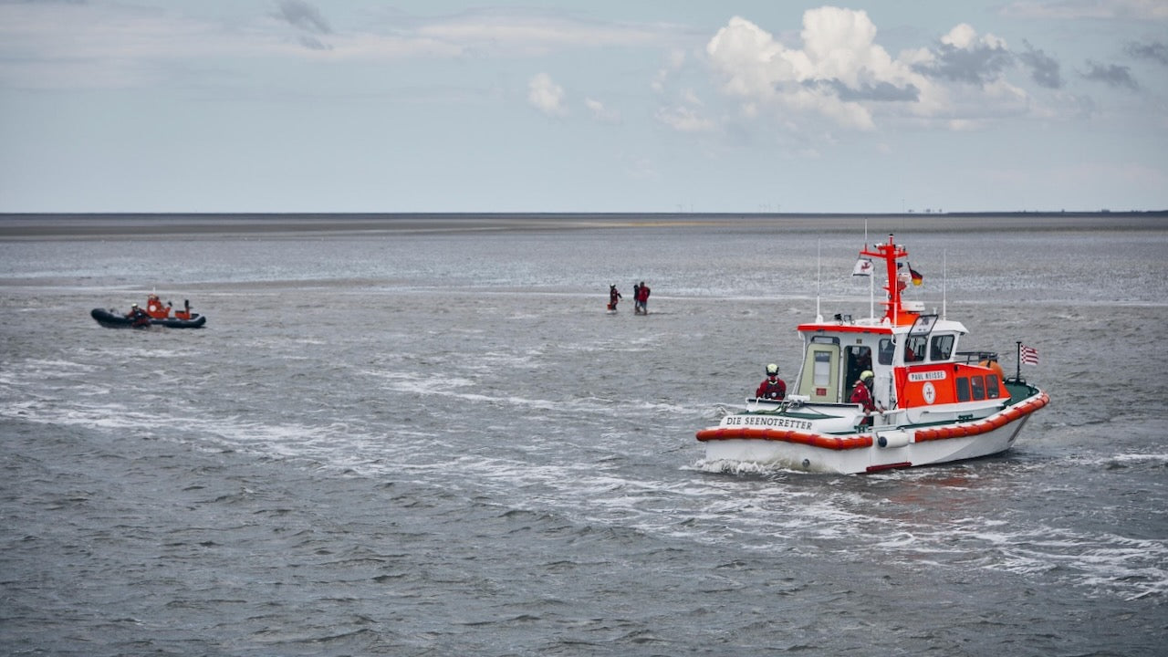 Einsatz der Seenotretter im Watt