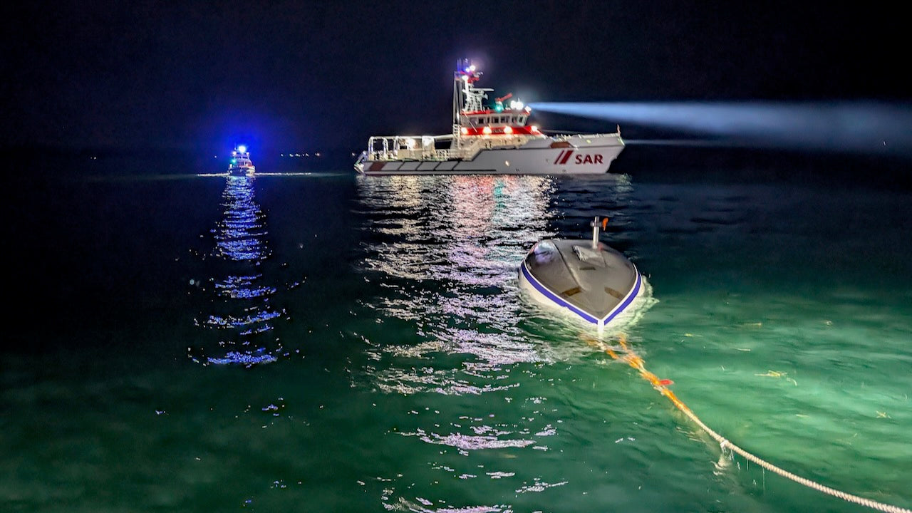 Seenotretter Einsatz im Gewitter auf der Ostsee