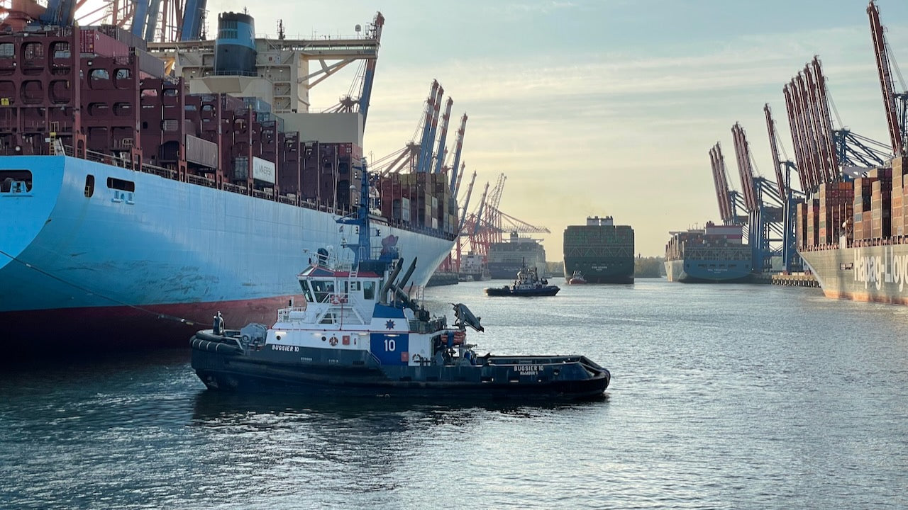 Walterhofer Hafen in Hamburg