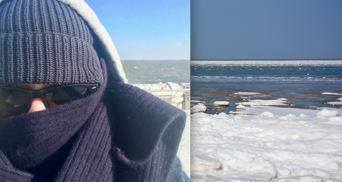 Die Nordsee als Eismeer – ein kalter Tag am Strand - Ankerherz Verlag