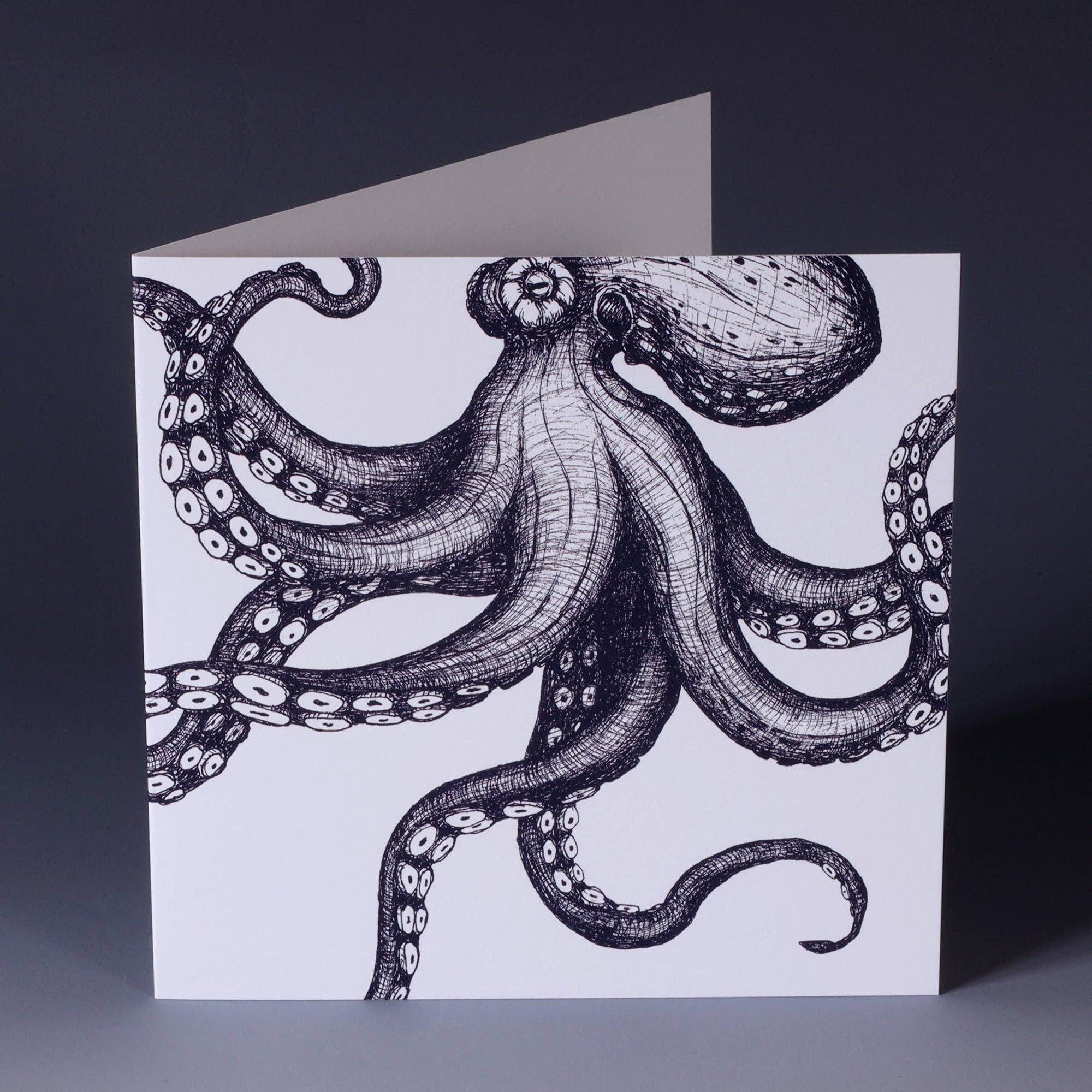 Klappkarte – Oktopus aus Cornwall