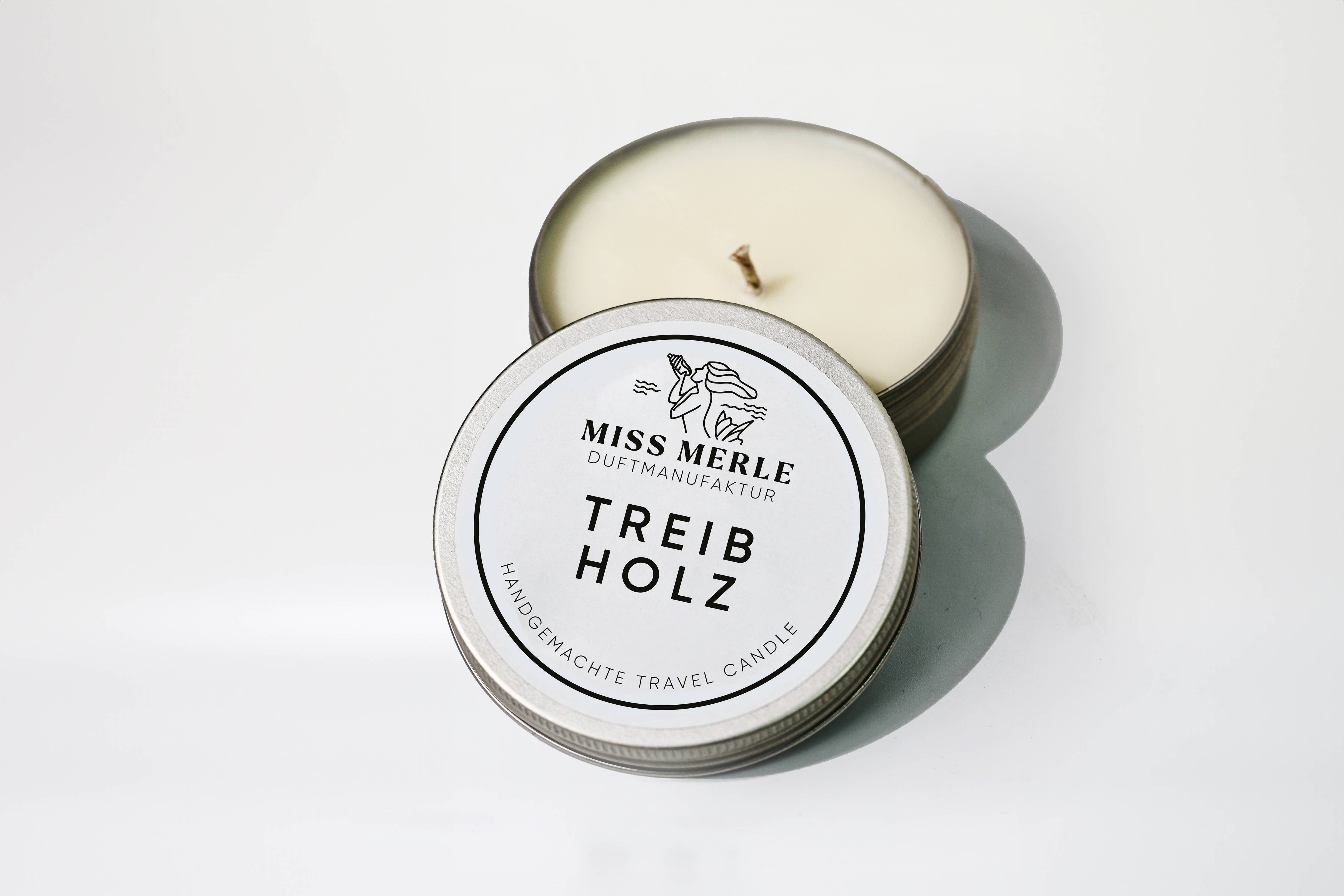 Travel Candle TREIBHOLZ– 90g, ideal für Reisen | ankerherz.de