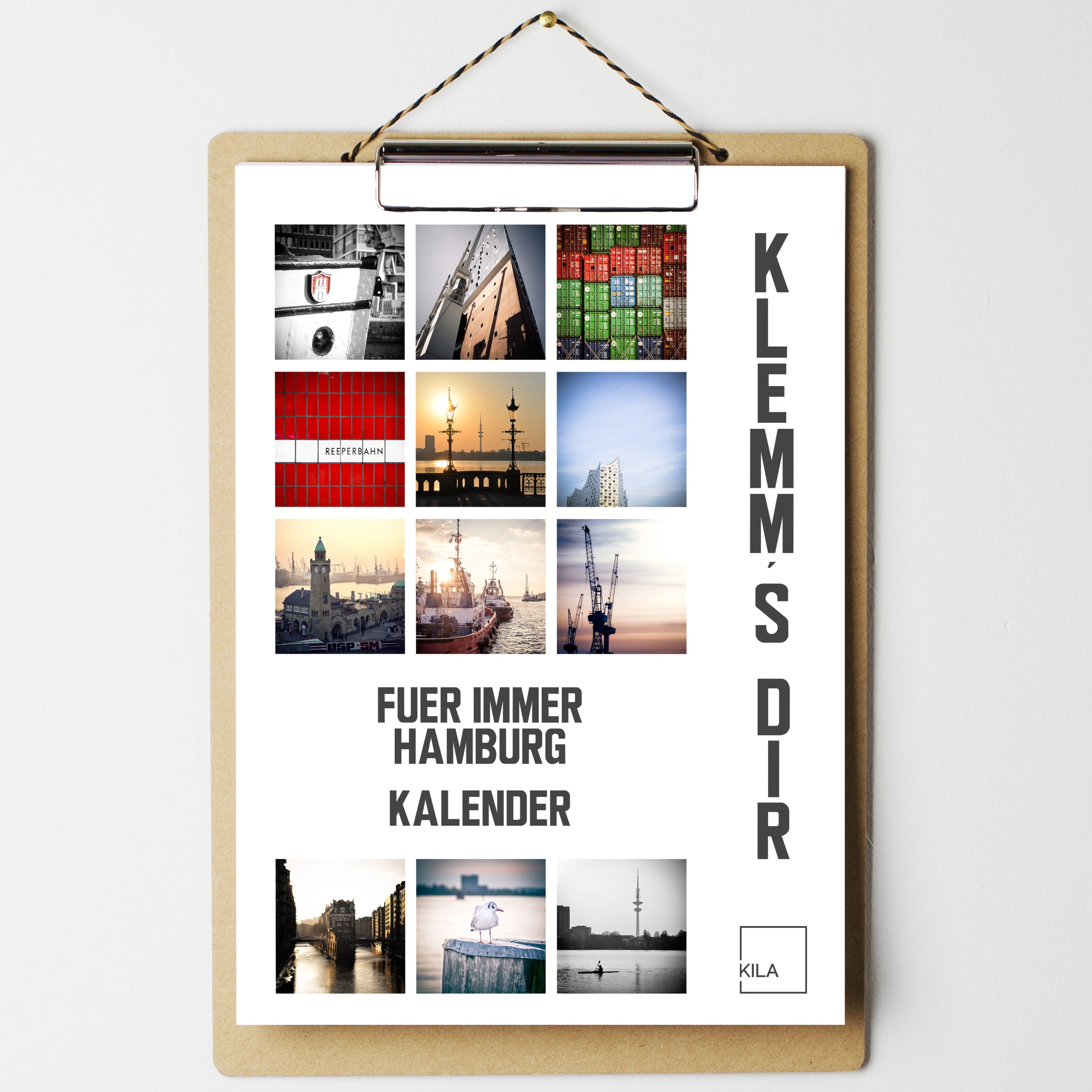 Klemmkalender Hamburg für Immer | ankerherz.de