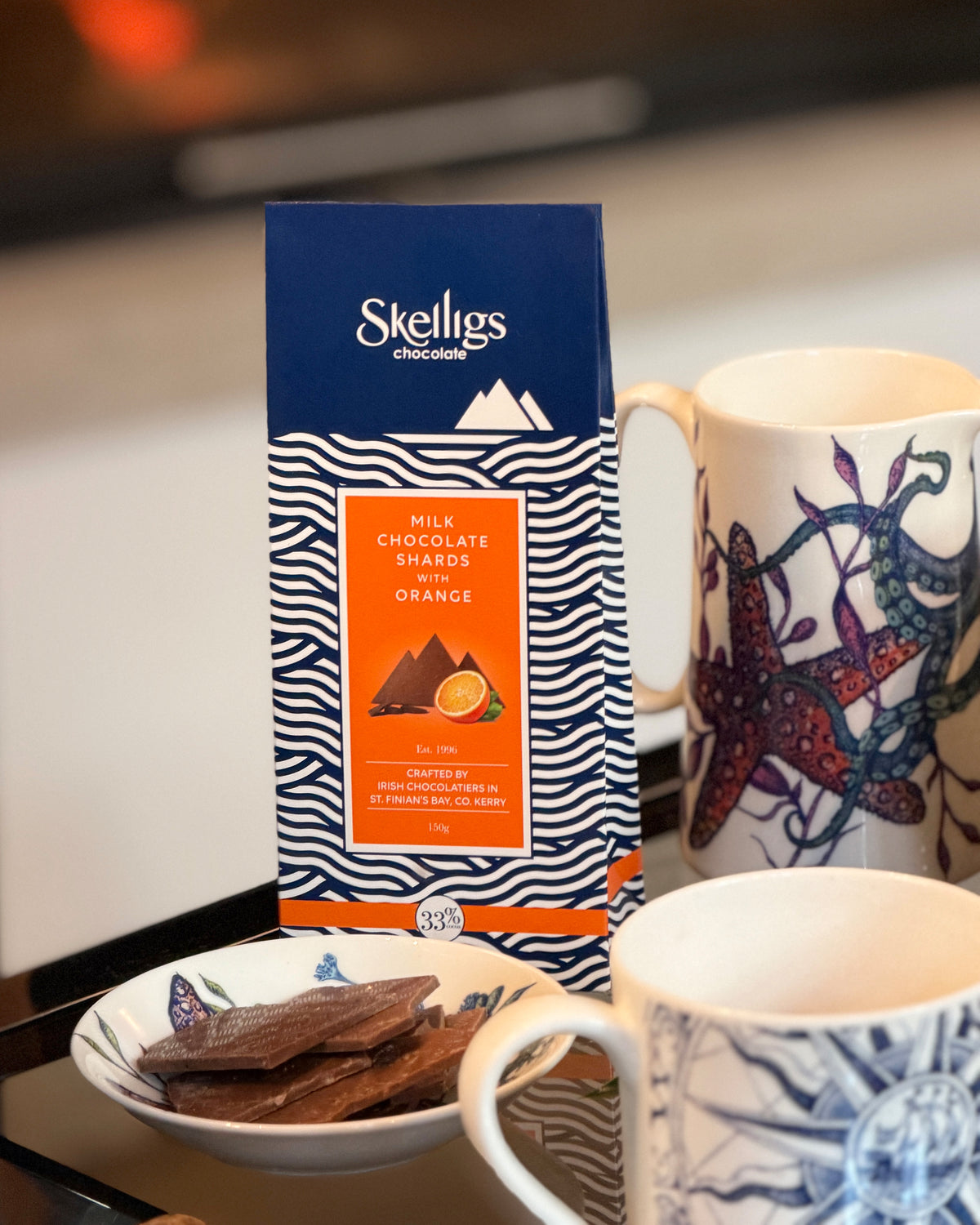 Skelligs Milchschokolade mit Orangenstücken | ankerherz.de