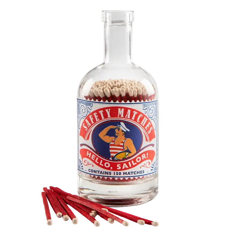 Streichholzflasche Hello Sailor — 125 Streichhölzer