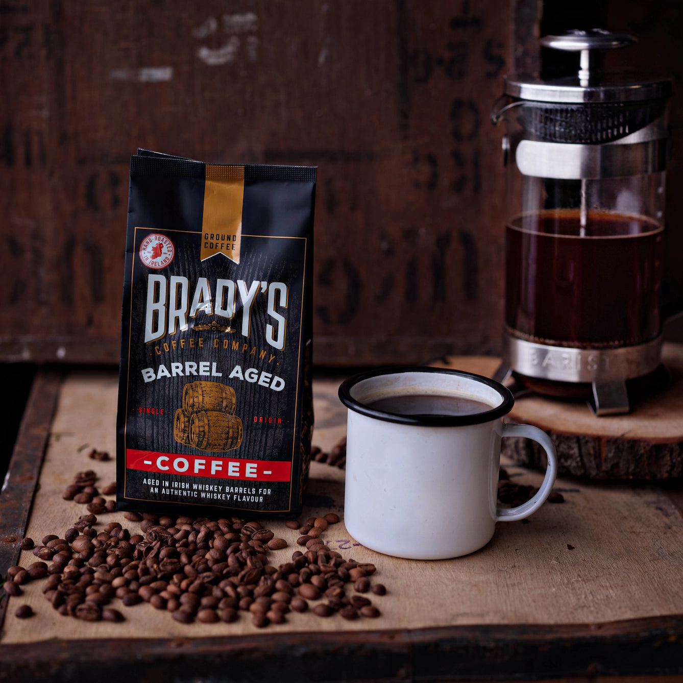 Brady's irischer Whiskey Kaffee aus dem Fass
