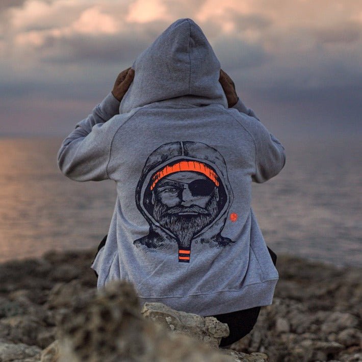 Kapuzenjacke Fischer orange - Ankerherz Verlag