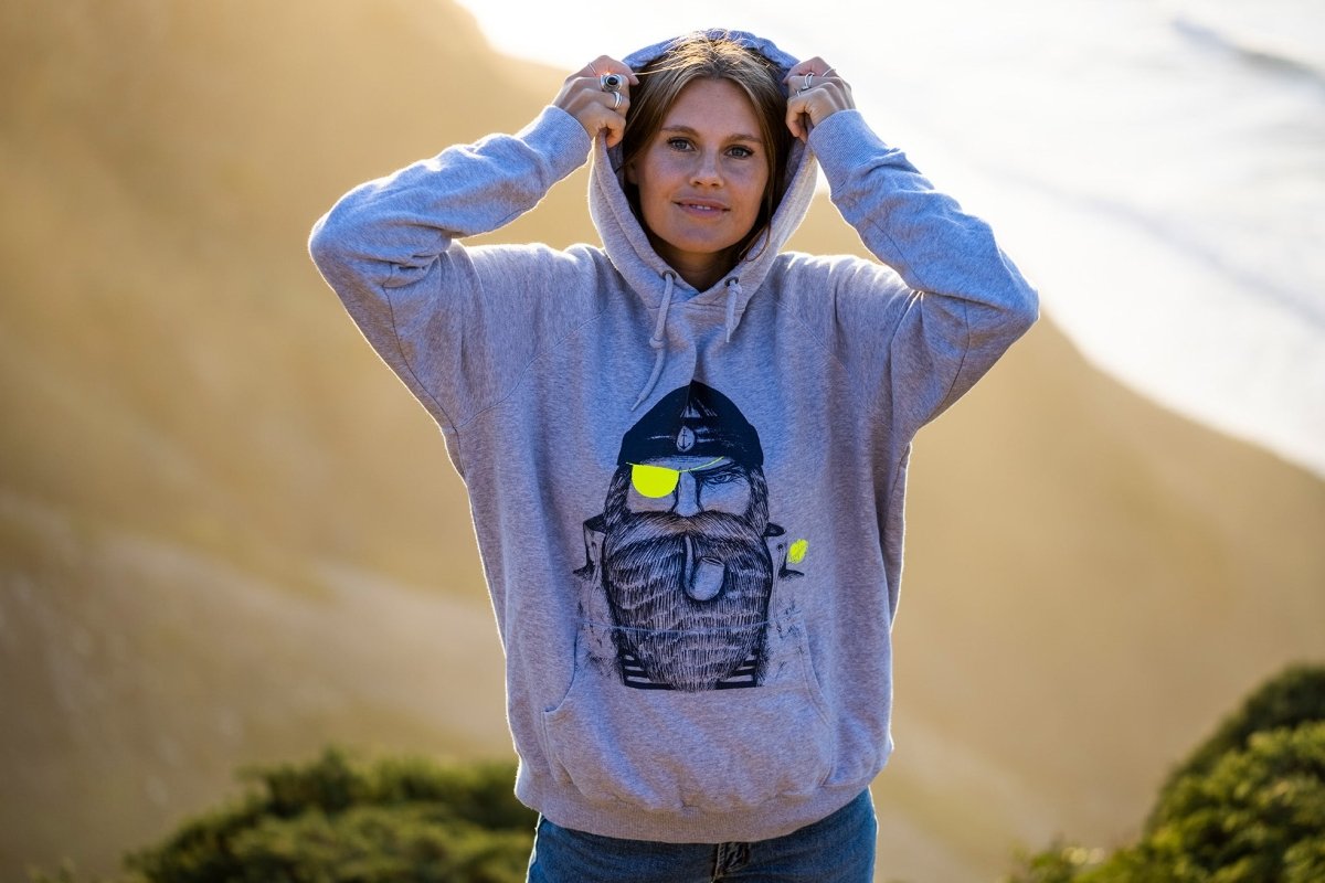 Kapuzenpullover Seemann gelb - Ankerherz Verlag