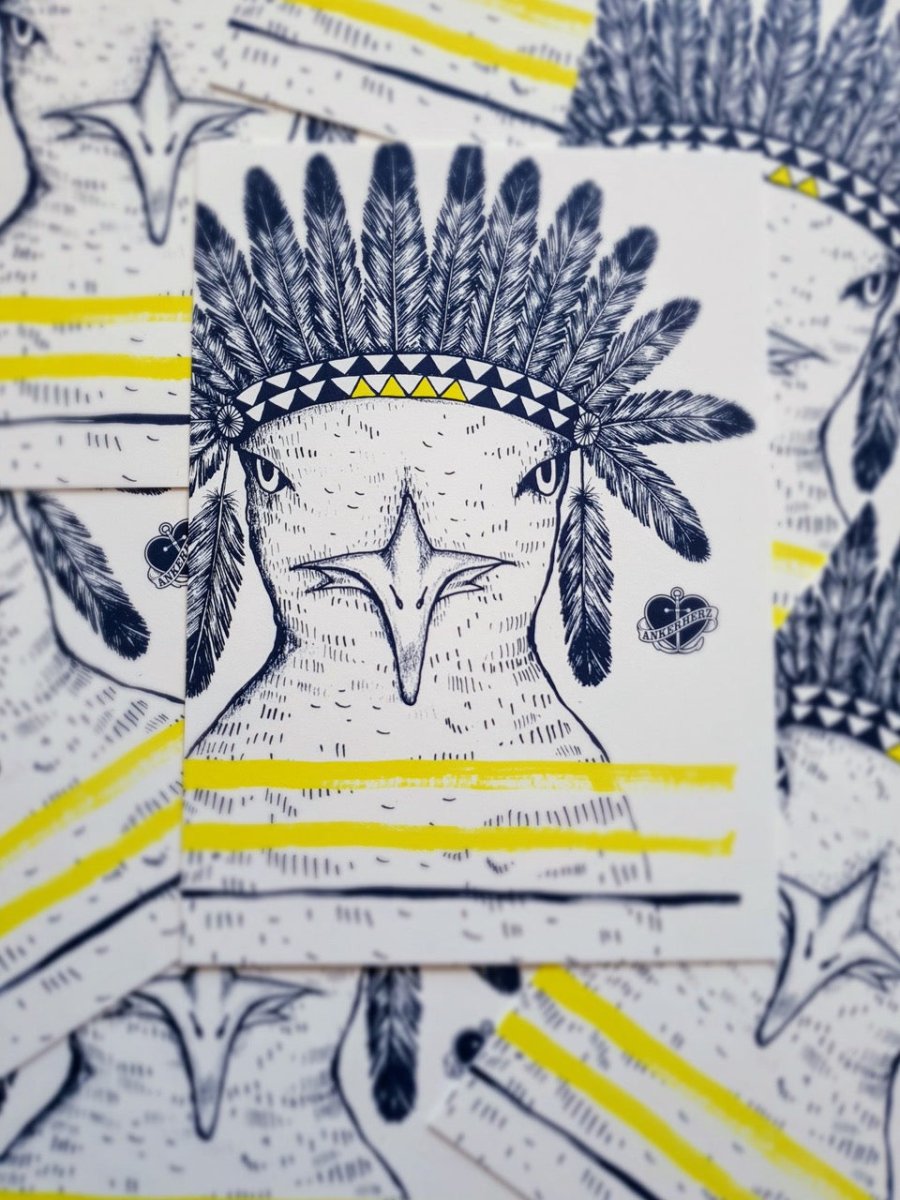 Postkarte Indian Seagull - Ankerherz Verlag