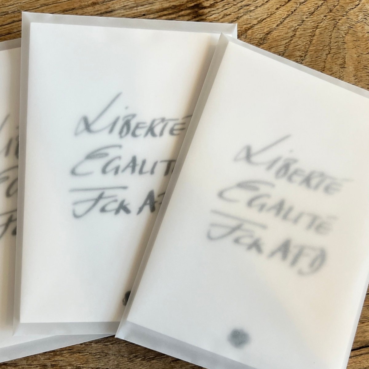 Postkarte Liberté, Egaltité, FCK AFD - Ankerherz Verlag