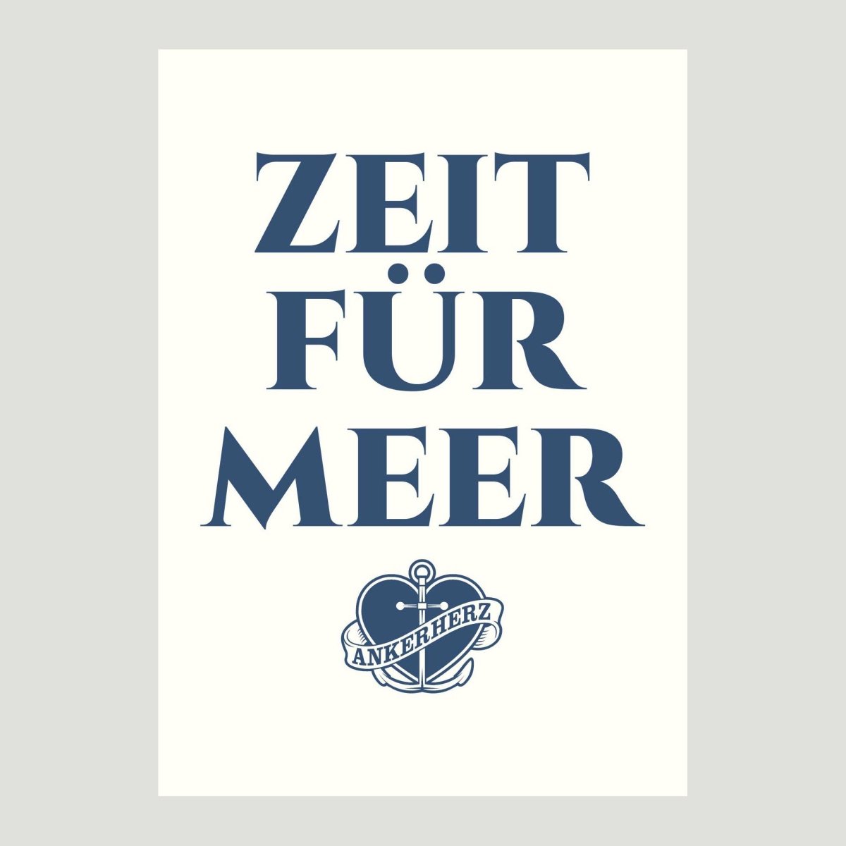Postkarte Zeit für Meer - Ankerherz Verlag