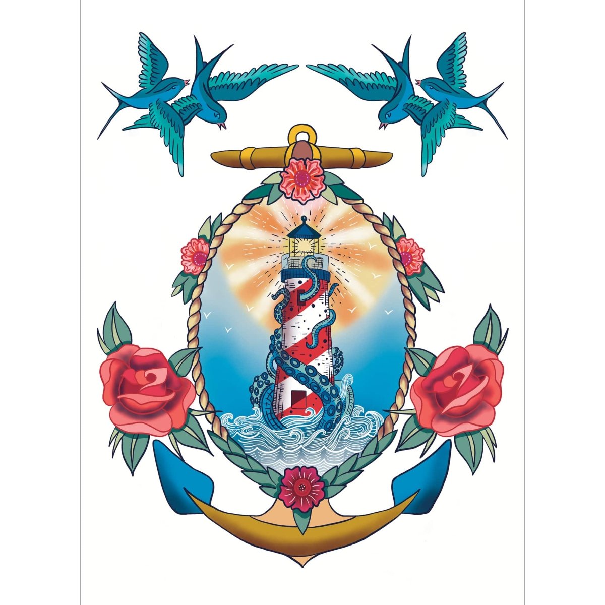 Tattoo Geschirrtücher Sailor's Story - Ankerherz Verlag