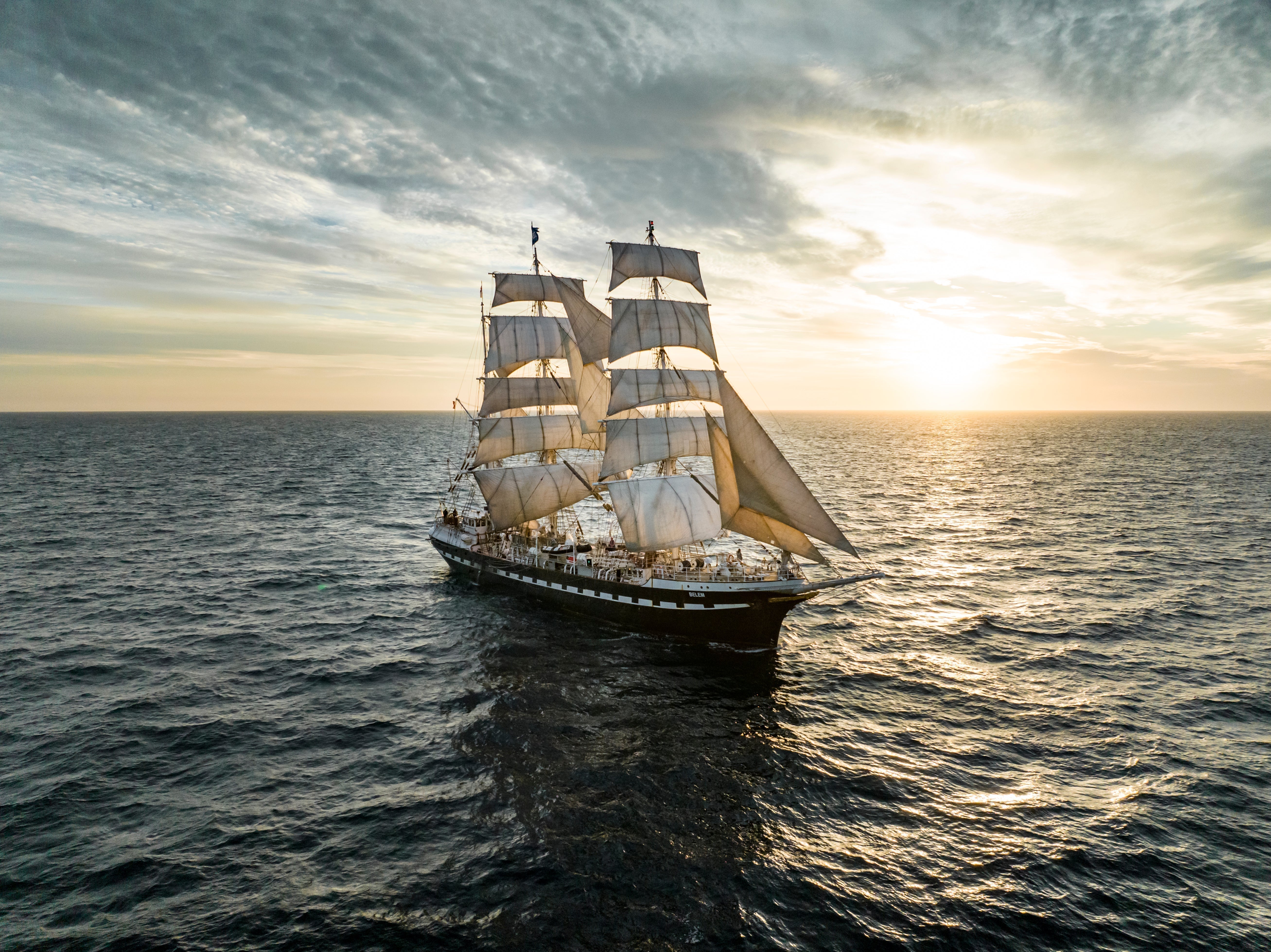 Dreimaster Belem auf See