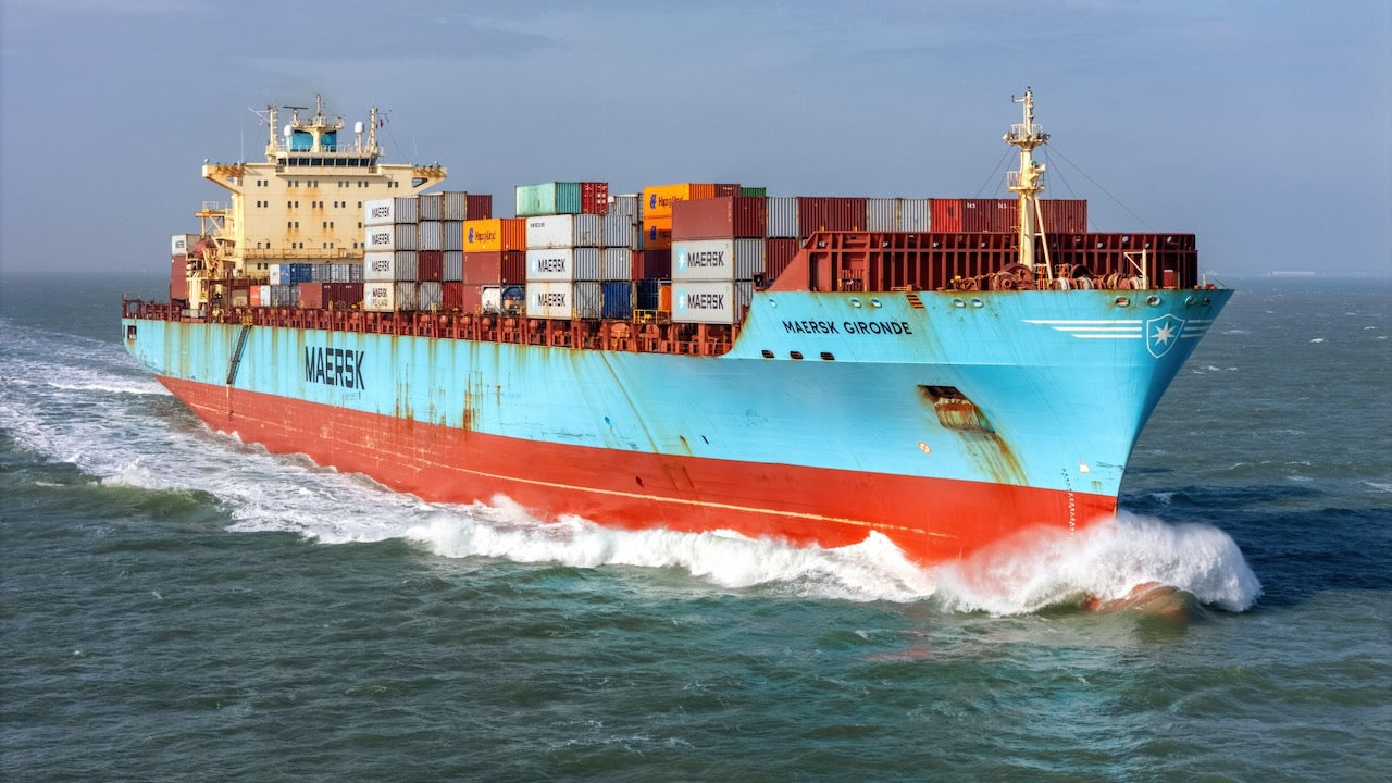 Maersk Gironde. Foto von Alamy im Ankerherz Blog