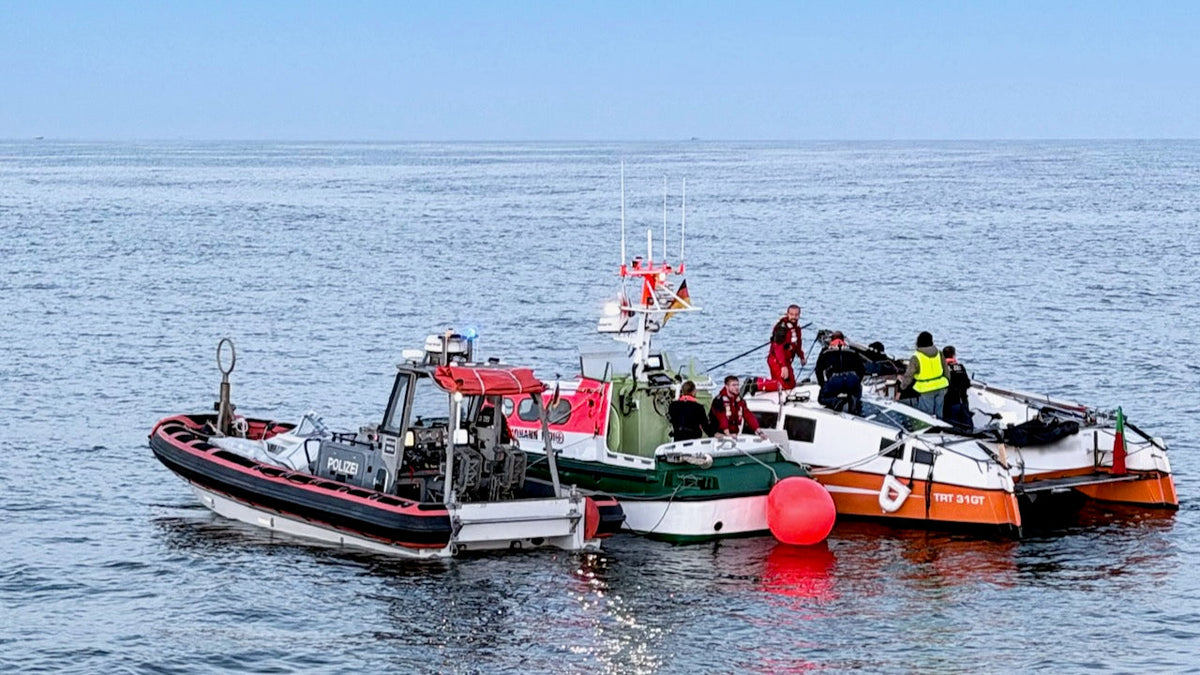 Mayday vor Wangerooge. Foto: Seenotretter
