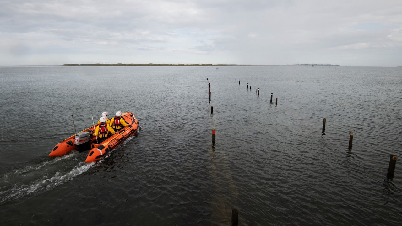 RNLI Seahouses im Einsatz vor Holy Island. Foto: RNLI