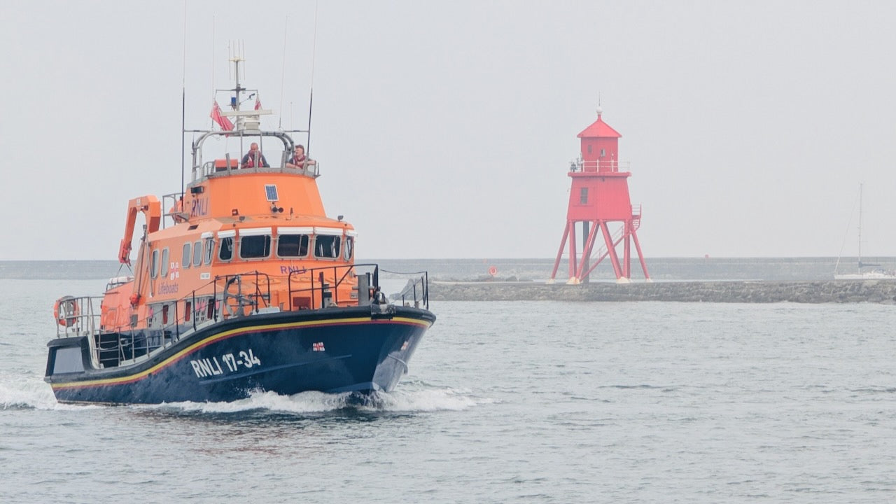 RNLI Tynemouth 134 Seemeilen vor der Küste im Einsatz