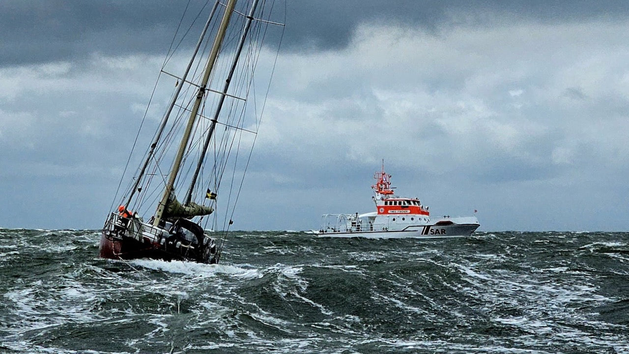 Dramatische Rettung von schwedischen Seglern vor Borkum