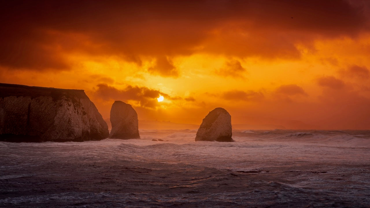 Sturm vor der Isle of Wight