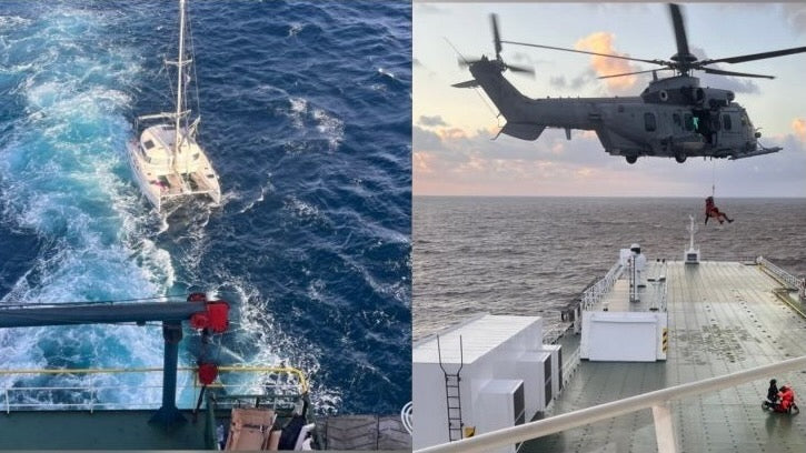 UECC Rettung in der Biskaya. Foto: UECC