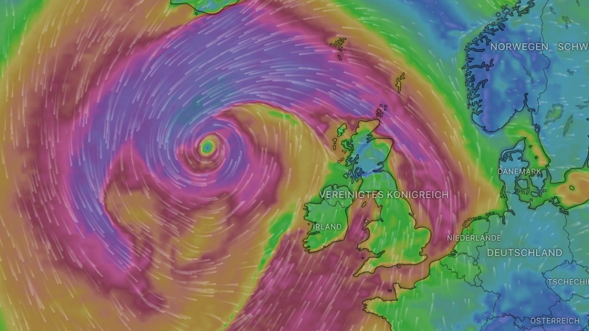 Alarmstufe Orange: Sturm Bert zieht auf Irland und Großbritannien zu - Ankerherz Verlag