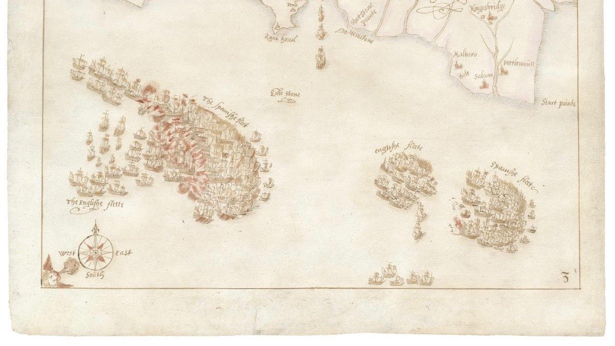 Crowdfunding rettet Karten der Seeschlacht gegen die Armada - Ankerherz Verlag