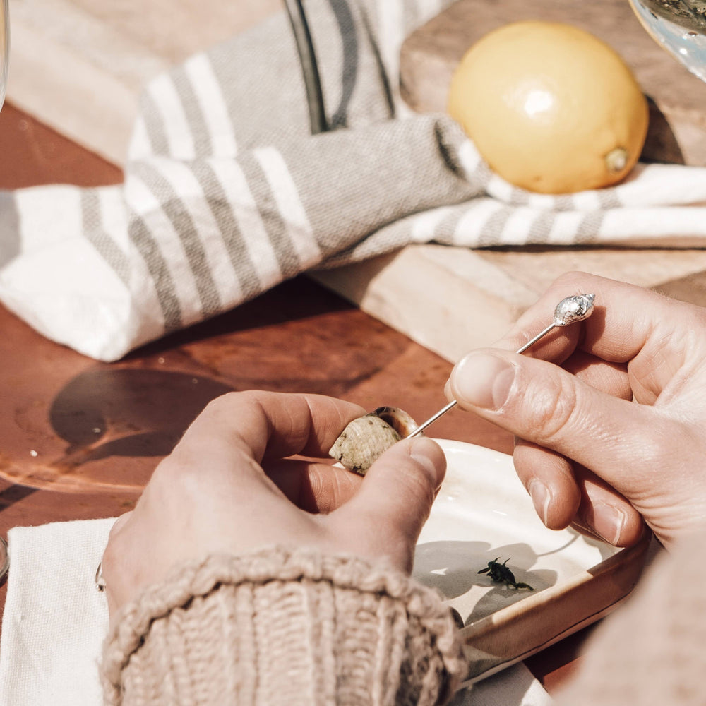 Tapasspieße mit Muschel