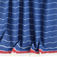Wolldecke Waves  130 x 190 cm - Wendbar