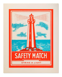 Druck mit einem alten Leuchtturmmotiv 40x50 cm