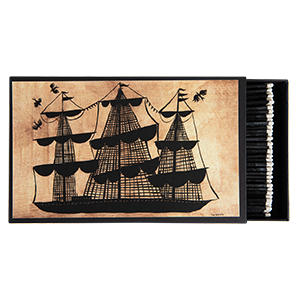 Riesige Streichholzschachtel - Segelschiff