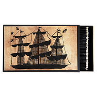 Riesige Streichholzschachtel - Segelschiff