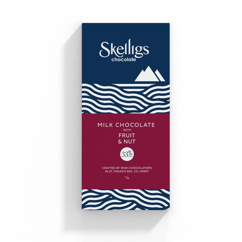 Skelligs Frucht- und Nussmilchschokolade
