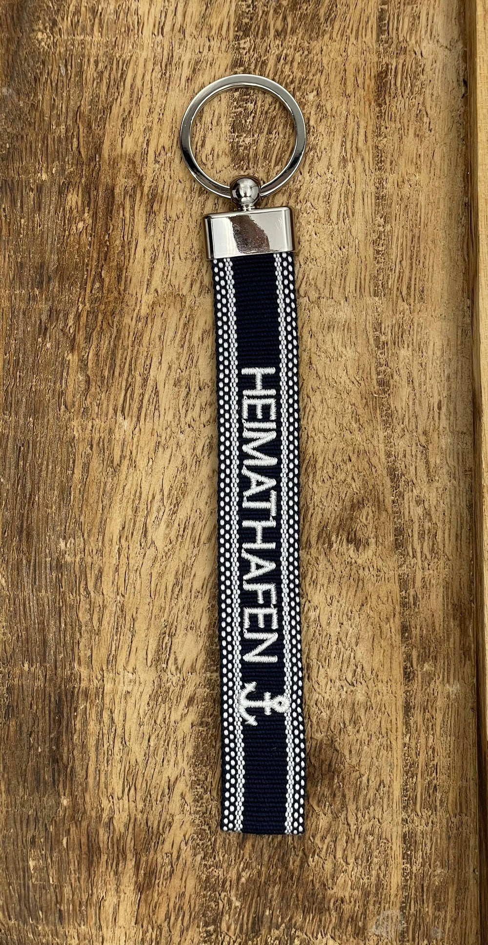 HEIMATHAFEN ⚓️ Schlüsselanhänger gewebt  bestickt