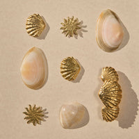 vergoldete Muschel-Haarspange