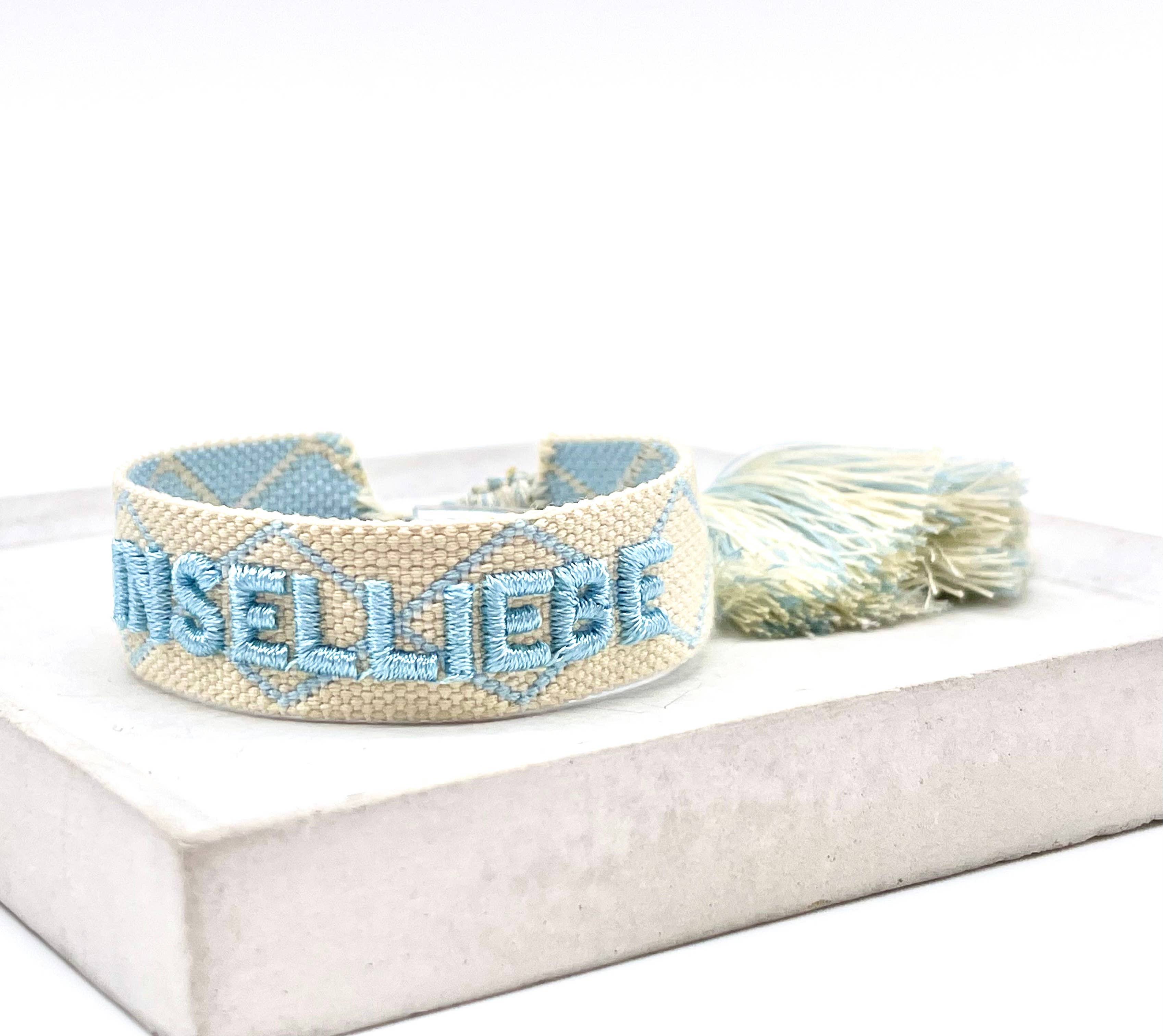 INSELLIEBE Armband gewebt, bestickt