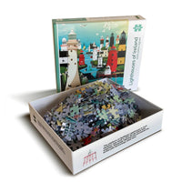 Puzzle Irlands Leuchttürme  - 1.000 Teile  68 x 48 cm