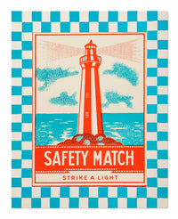 Druck mit einem alten Leuchtturmmotiv 40x50 cm