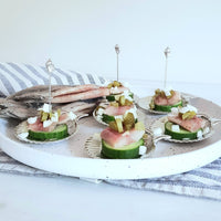 Tapasspieße mit Muschel