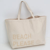 Strandtasche "Beach Please“ in rosa oder beige