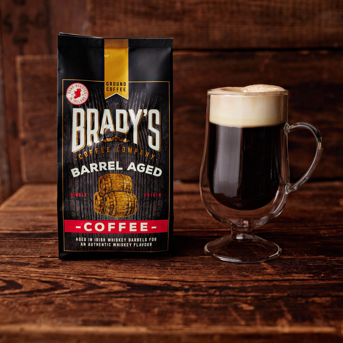 Brady's irischer Whiskey Kaffee aus dem Fass