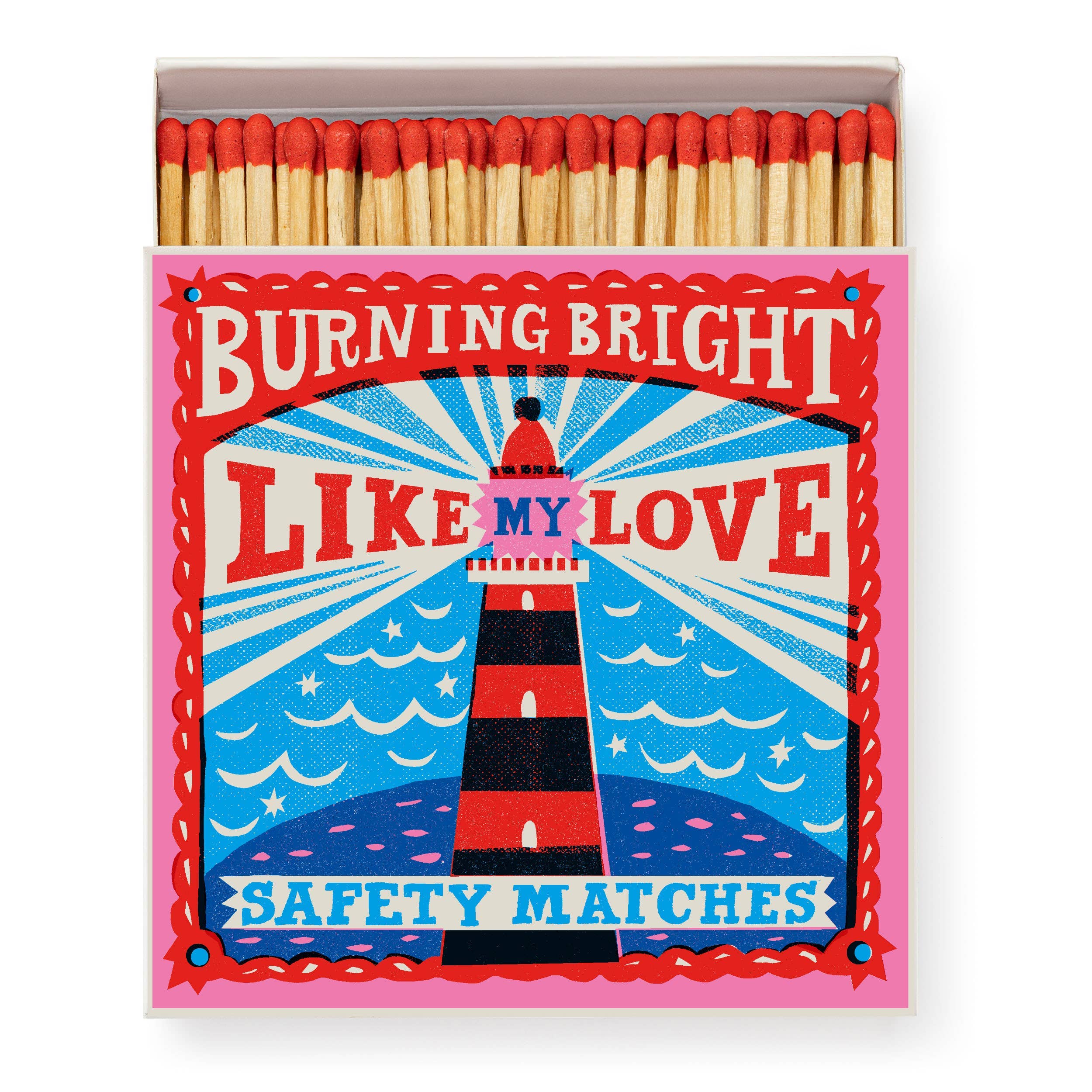 XXL Streichholzschachtel - Burning Bright Like Love