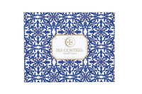 Blu Costiera Geschenkbox – Detailansicht Keramikschale mit Seeigel-Motiv und Seifen