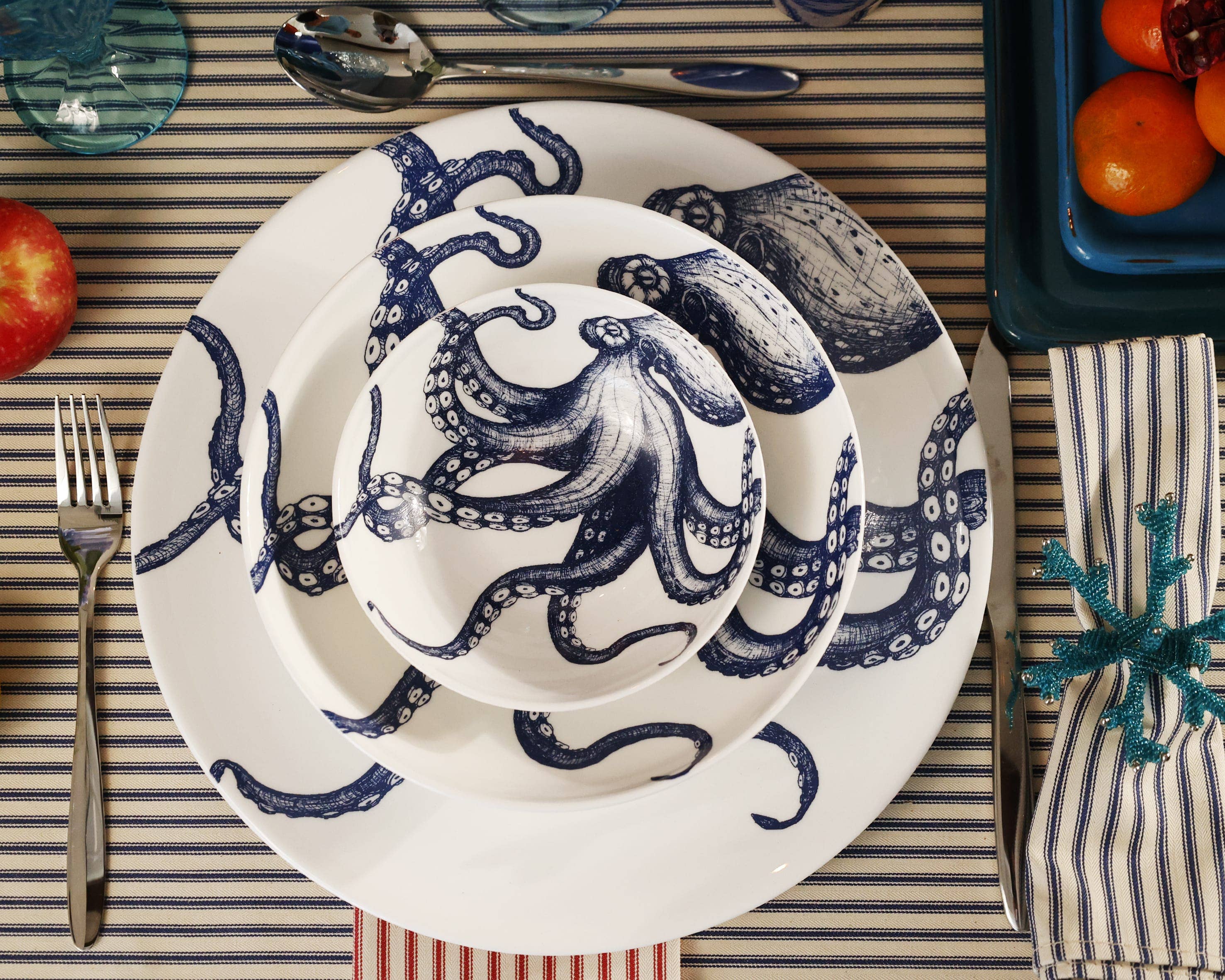 Bone China Octopus Side Plate | ankerherz.de