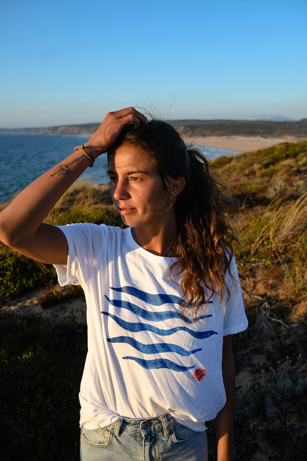 Frauen T-Shirt Waves weiß | anlkerherz.de