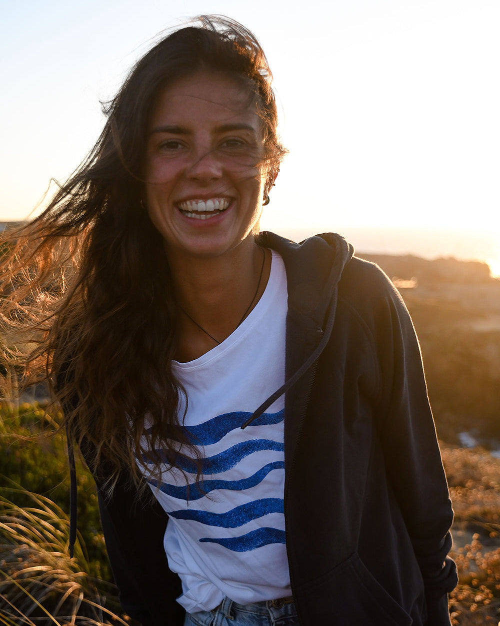 Frauen T-Shirt Waves weiß | anlkerherz.de