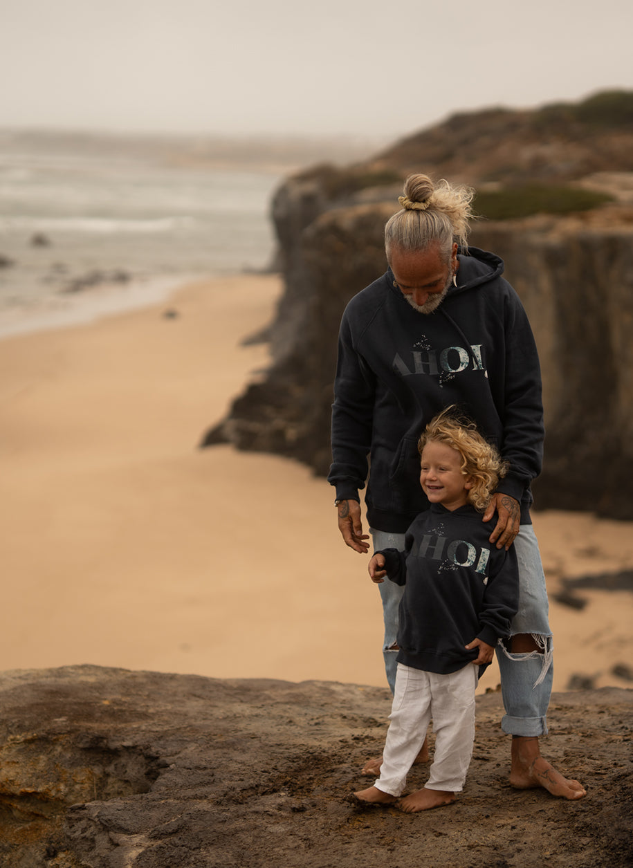 Kapuzenpullover AHOI Navy | ankerherz.de