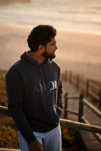 Kapuzenpullover AHOI Navy | ankerherz.de