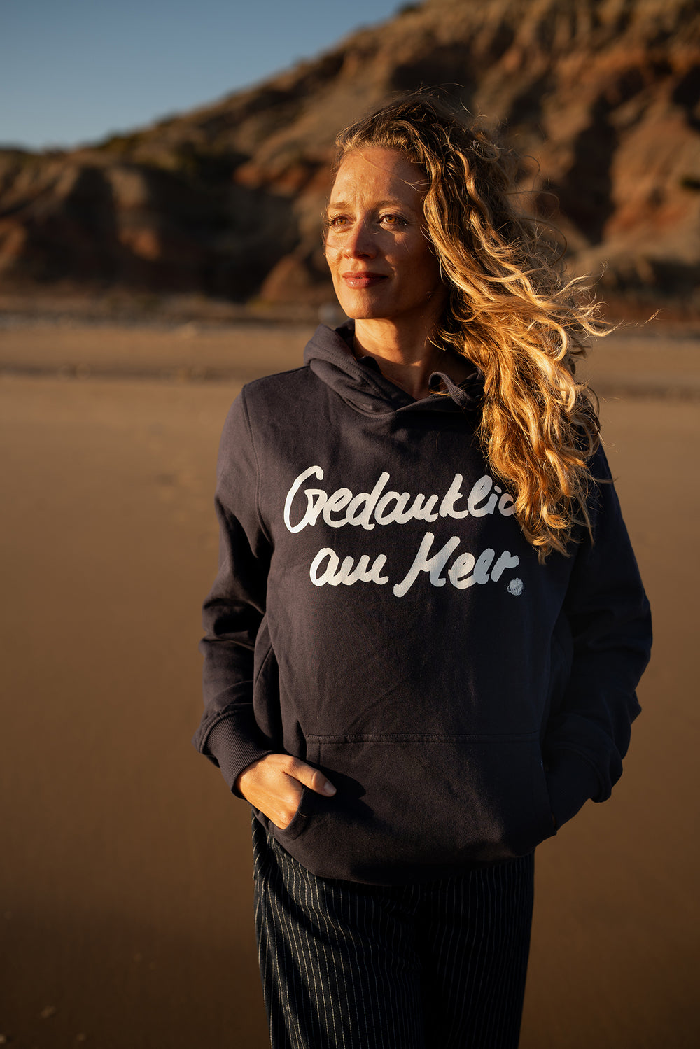 Kapuzenpullover Gedanklich am Meer - Ankerherz Verlag