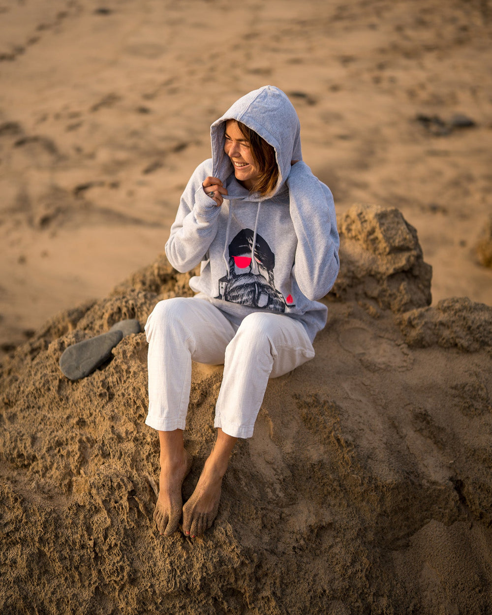 Kapuzenpullover Seemann pink - Ankerherz Verlag
