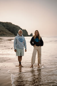 Kapuzenpullover Waves Navy | ankerherz.de